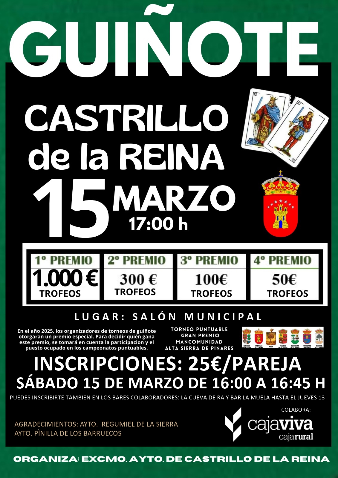 PRIMER CAMPEONATO DE GUIÑOTE DE CASTRILLO DE LA REINA